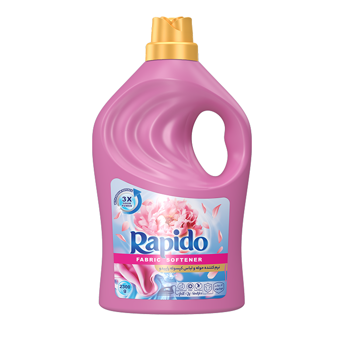 RAPIDO---FABRIC-SOFTENER-2300--02 مایع نرم کننده حوله و لباس کپسوله راپیدو ۲۳۰۰ گرم رنگ صورتی